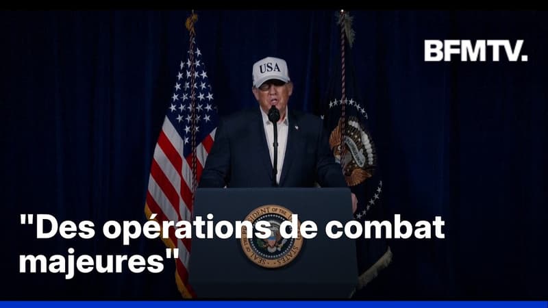 Donald Trump annonce des "opérations de combat majeures" contre l'Iran
