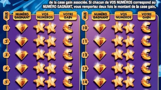 Le jeu à gratter Star Max. Le jeu à gratter Star Max.