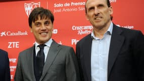 Vincenzo Montella et Oscar Arias
