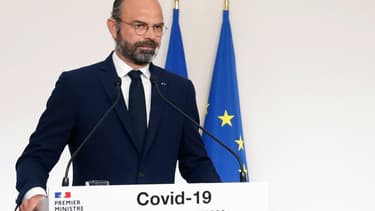 Edouard Philippe lors de sa conférence de presse, le dimanche 19 avril 2020 -