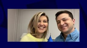 Olena Zelenska et son mari Volodymyr Zelensky.