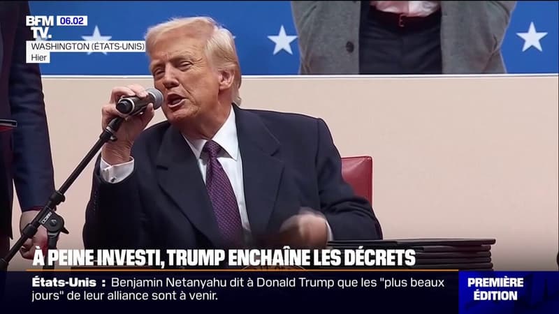 Grâce des assaillants du Capitole, sortie de l'OMS et de l'Accord de Paris... Donald Trump signe de nombreux décrets