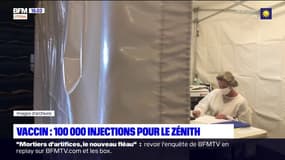 Covid-19: le cap des 100.000 injections franchi au Zénith de Lille
