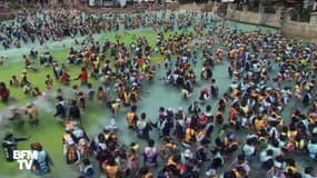 Avec la canicule, cette piscine est prise d'assaut en Corée du Sud