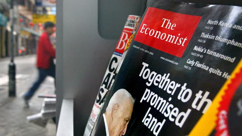 Un numéro de The Economist en kiosque, en 2005.