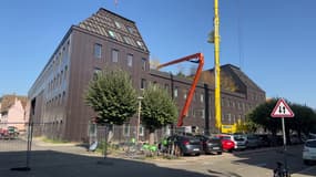 Le nouveau bâtiment de Sciences Po Strasbourg est en travaux.