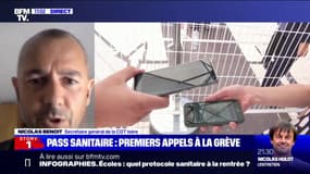 Pass sanitaire: Nicolas Benoit (CGT Isère) explique les raisons de la grève des bibliothécaires à Grenoble