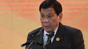 Le président des Philippines Rodrigo Duterte le 09 novembre 2017