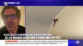 "Je suis très heureux qu'elle revienne": Mathieu Lehanneur, créateur de la vasque des JO de Paris, réagit à l'annonce de son retour tous les étés jusqu'aux Jeux de Los Angeles