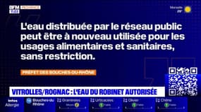 Bouches-du-Rhône: l'eau du robinet peut de nouveau être consommée à Vitrolles et Rognac 