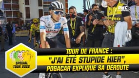 Tour de France (E12) : "J'ai été stupide hier", Pogacar explique sa déroute