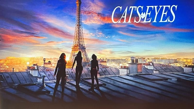 Le premier visuel de la série Cat's Eyes, présenté le 28 juin lors de la conférence de presse de rentrée de TF1