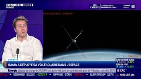  Le Français Gama a déployé sa voile solaire dans l’espace