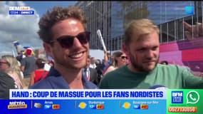 La déception des supporters des Bleus au stade Pierre-Mauroy, après l'élimination en quart de l'équipe de hand