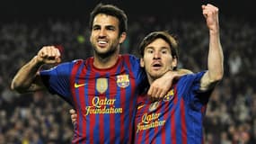 Fabregas et Messi en 2012