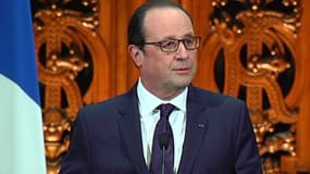 François Hollande lors de ses voeux à l'Education nationale, le 21 janvier 2015.