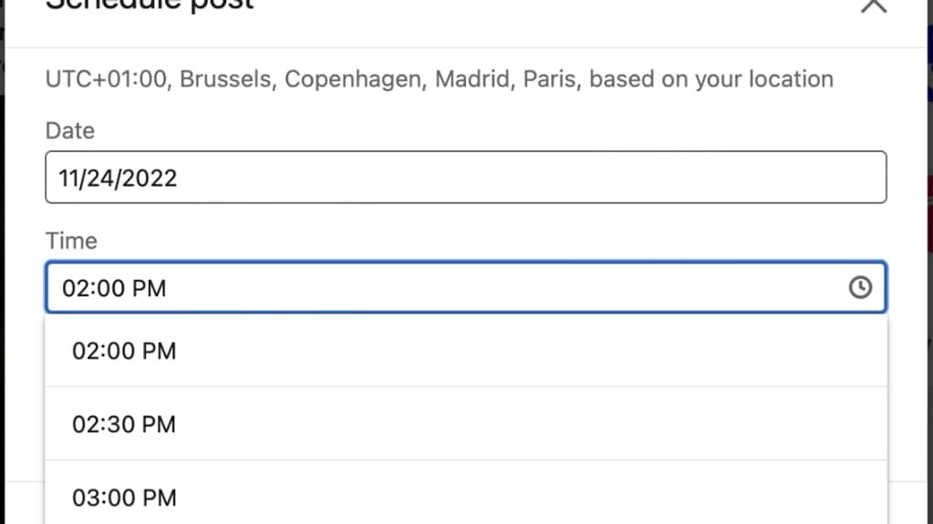 Future interface pour programmer une publication sur LinkedIn Future interface pour programmer une publication sur LinkedIn
