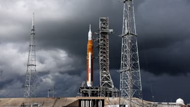 La fusée de la Nasa doit partir en direction de la Lune dans le cadre de la mission Artemis 1, depuis Cap Canaveral en Floride, aux Etats-Unis, le 2 septembre 2022