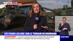 Les chars Leclerc sur le terrain en Roumanie