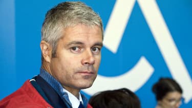 Laurent Wauquiez, président par intérim des Républicains, au sommet de l'élevage en août 2016.