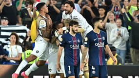 Khvicha Kvaratskhelia et Lucas Beraldo lors de la défaite du PSG contre Botafogo, Coupe du monde des clubs, 20 juin 2025