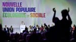 L'Insoumis Jean-Luc Mélenchon s'exprime lors de la première convention de la "Nouvelle union populaire écologique et sociale" (Nupes) à Aubervilliers, le 7 mai 2022 
