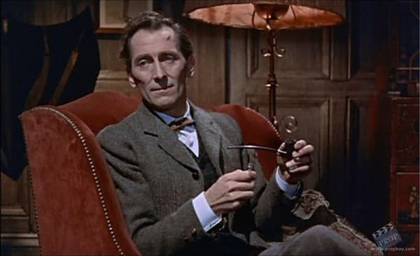 Peter Cushing dans "Le Chien des Baskerville" Peter Cushing dans "Le Chien des Baskerville"