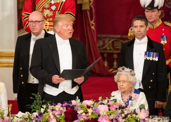 Donald Trump et la reine Elizabeth II