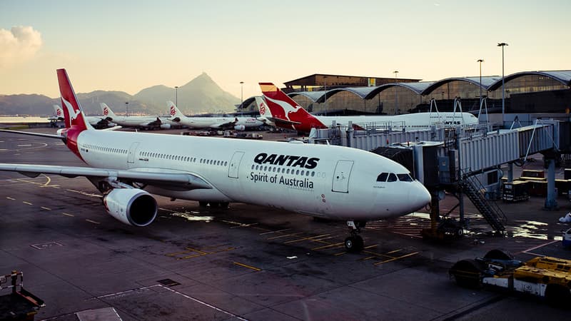 Un avion de la compagnie Qantas cloué au sol