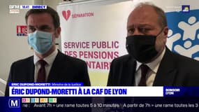 Eric Dupond-Moretti en visite pour promouvoir un nouveau service public