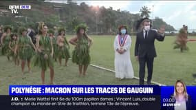 En Polynésie, Emmanuel Macron sur les traces de Gauguin