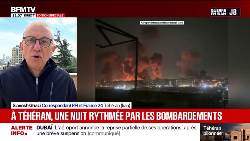 De nouveaux bombardements ont lieu à Téhéran