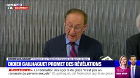 Patinage: "Il n'y a pas eu un seul cas pendant ma présidence qui n'a pas été traité", affirme Didier Gailhaguet