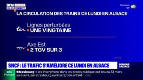 SNCF: les prévisions de trafic pour ce lundi en Alsace