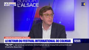  Johny Royer, présente le programme du Festival international de Colmar qui se tiendra du 5 au 14 juillet