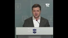 Volodymyr Zelensky (président de l'Ukraine): "Nous donnerons des armes à tous ceux qui veulent défendre notre souveraineté"