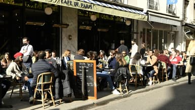 Terrasse pleine à Arcachon le 19 mai 2021