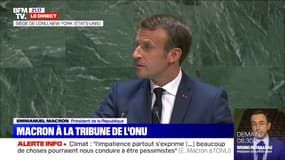 Climat: à l'ONU, Emmanuel Macron affirme qu'il "faut agir en 2020"