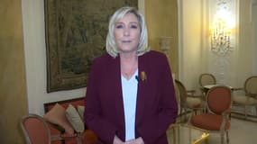 La présidente du Rassemblement National le 8 janvier 2021 sur BFMTV