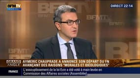 Le député européen Aymeric Chauprade quitte le Front national