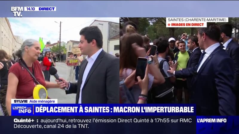 Emmanuel Macron à Saintes: 