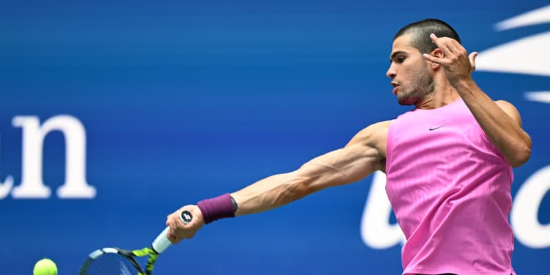 Carlos Alcaraz à l'US Open 2025.