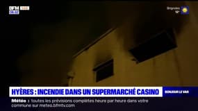 Hyères: incendie dans un supermarché Casino