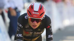 Jonas Vingegaard dans le dur sur le Tour de France, le 17 juillet 2025
