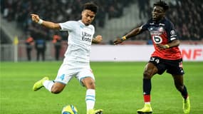 Boubacar Kamara face au Lillois Jean Onana