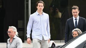 Lennart Monterlos, jeune touriste franco-allemand libéré d'Iran, à son arrivée à l'aéroport de Roissy en France le 9 octobre 2025