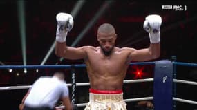 Salahdine Parnasse, combattant de MMA, pour son premier combat de boxe anglaise, 4 octobre 2025