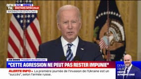 Joe Biden: "Tous les pays qui soutiennent cette agression russe de l'Ukraine seront considérés comme co-responsables"