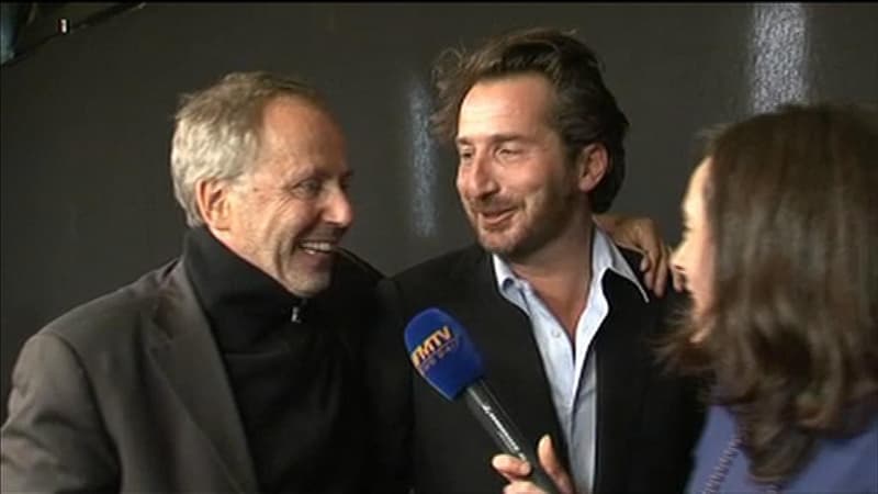 Edouard Baer et Fabrice Luchini à l'avant-première d'Astérix et Obélix : au service de sa majesté