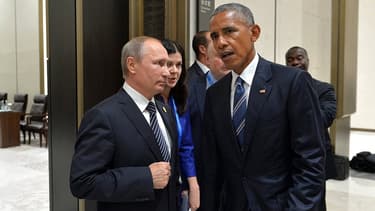 Vladimir Poutine et Barack Obama, au sommet du G20 à Hangzhou.